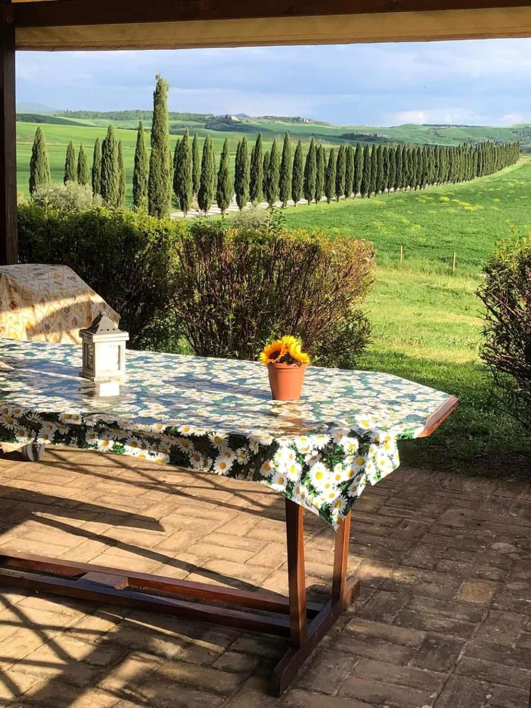Casa Country House Girasole Crete senesi vakantie huis Asciano Esterno foto